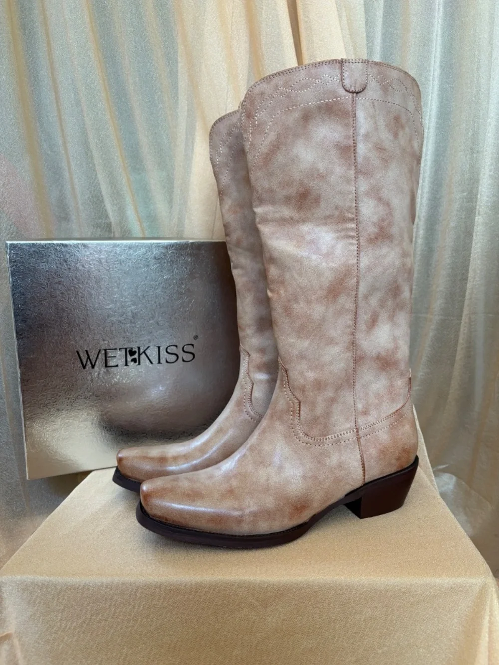 Taupe Cowboy Boots